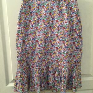 NWOT Tailored J. Crew Liberty Floral Pencil Trumpet Skirt, 00P